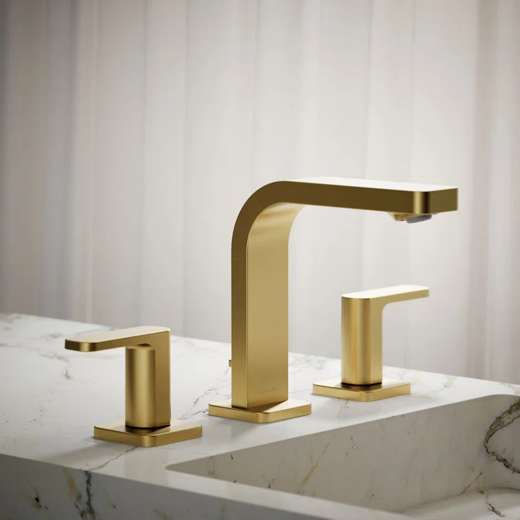 Kohler ® Parallel Brass Bathroom Sink Faucet and Handles
