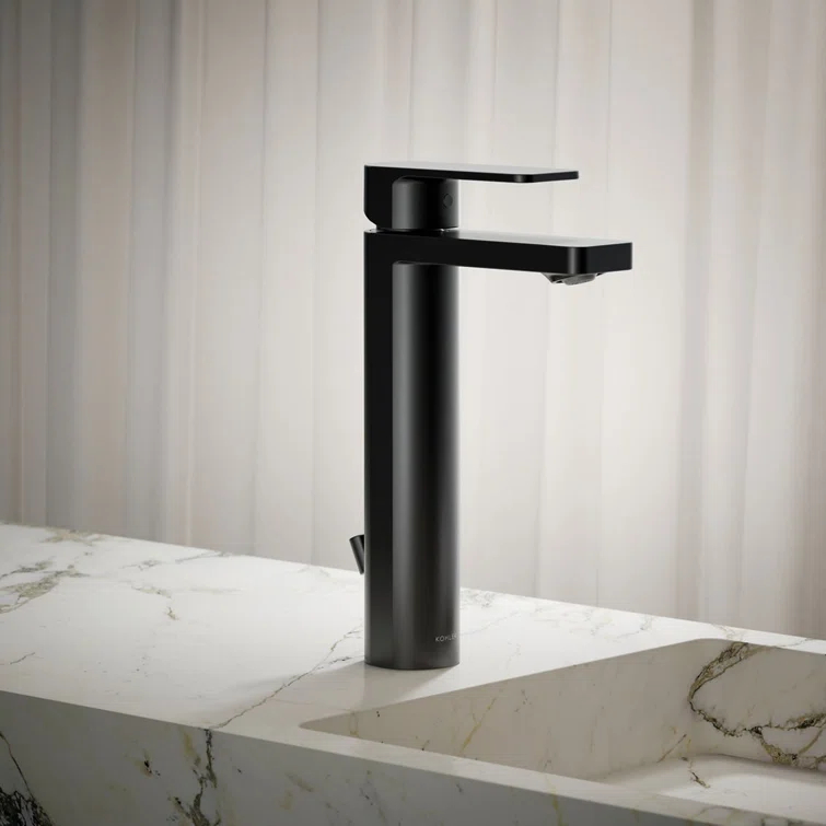 Parallel™ Tall Single-Handle Bathroom Sink Faucet, Single-Hole Faucet with Pop-Up Drain, 1.2 GPM