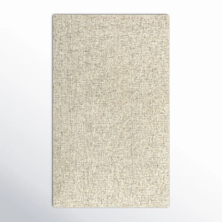 Kenyon Handmade Tufted Wool Beige Rug