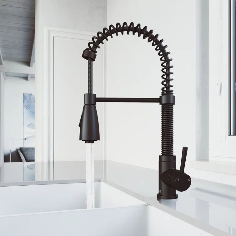 Brant 19 H 1-handle Pull-Down 2-Function Sprayer Kitchen Faucet