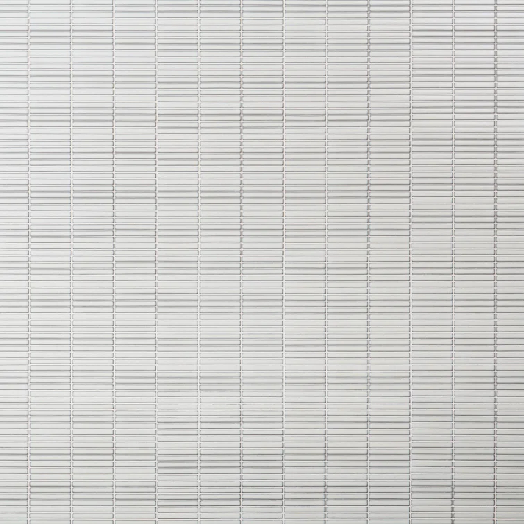 Monogram Stacked 11.19 In. X 11.9 In. Glossy Porcelain Mosaic Floor And Wall Tile (0.92 Sq. Ft. / Each)