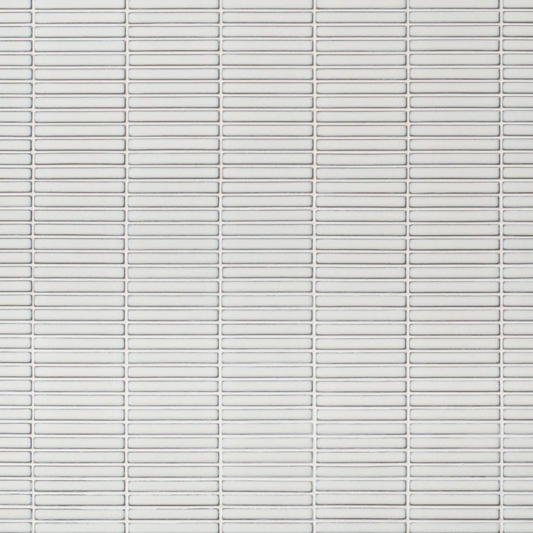 Monogram Stacked 11.19 In. X 11.9 In. Glossy Porcelain Mosaic Floor And Wall Tile (0.92 Sq. Ft. / Each)