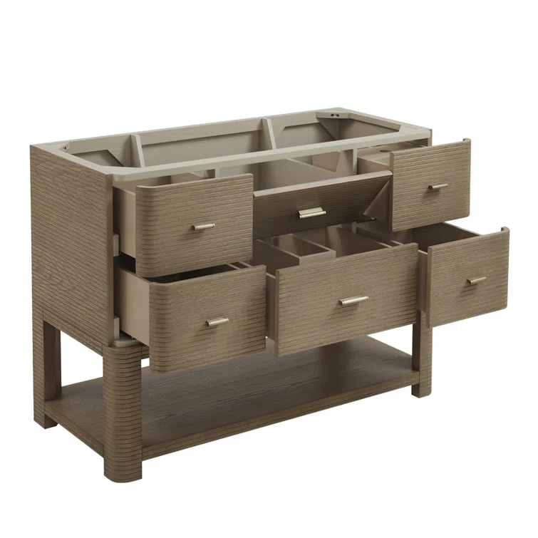 Lucian 48'' Single Bathroom Vanity with Quartz Top