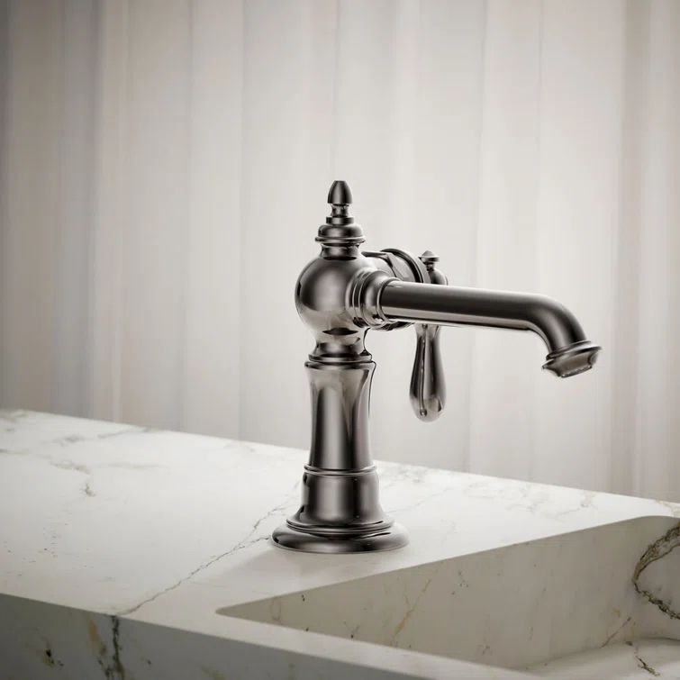 Artifacts® Single Hole Bathroom Faucet with Drain Assembly