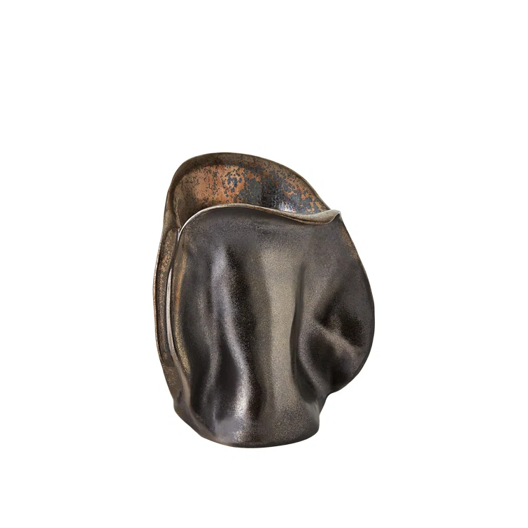 Global Views Bocca Vase-Reactive Bronze-Lg