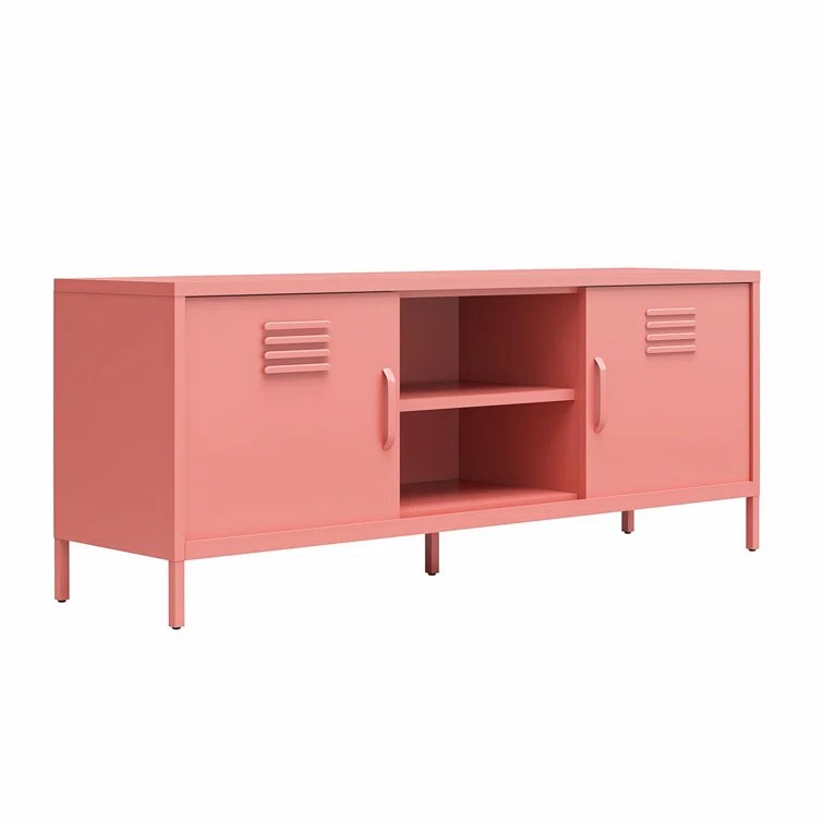Cache Metal Locker-Style TV Stand for TVs up to 65"