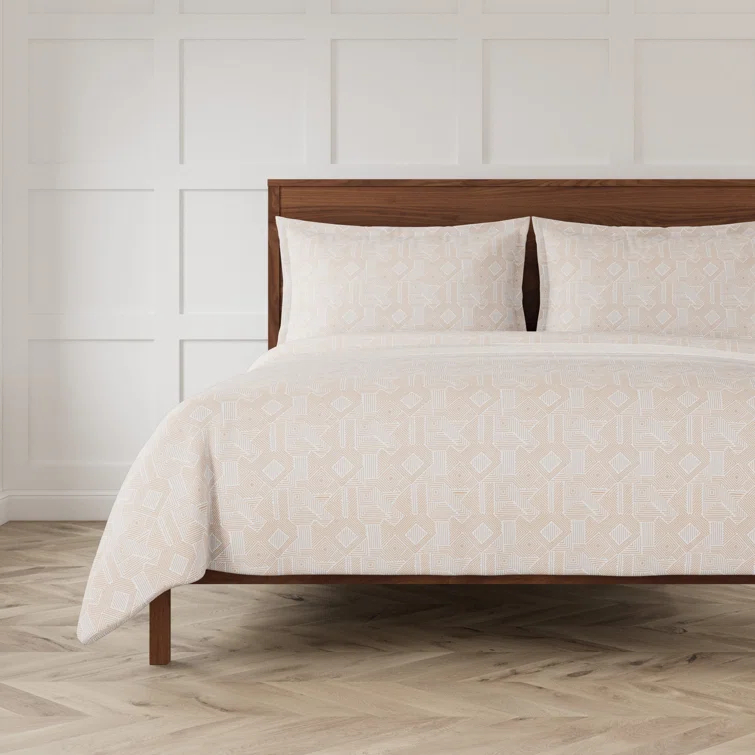 Ann Gish Met X Ann Gish Traditional Cotton Geometric Shapes Duvet Cover Set