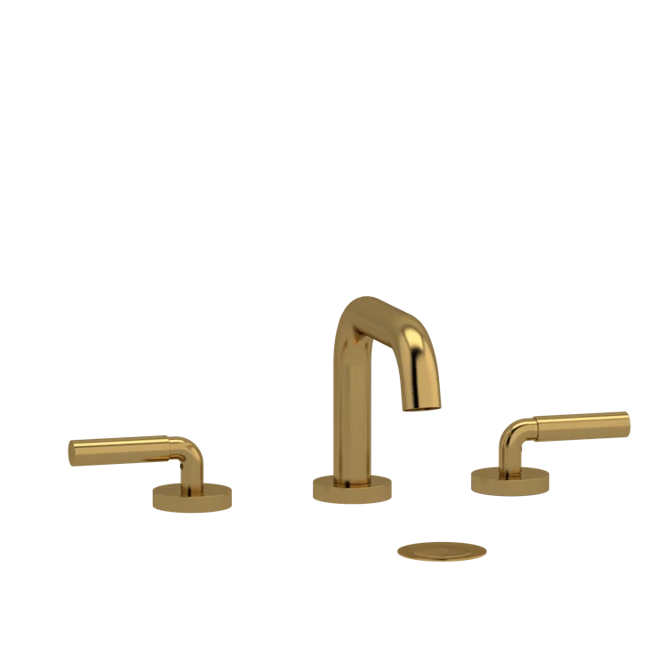 Riobel RUSQ08LBG Riu Widespread Lavatory Faucet With U-Spout