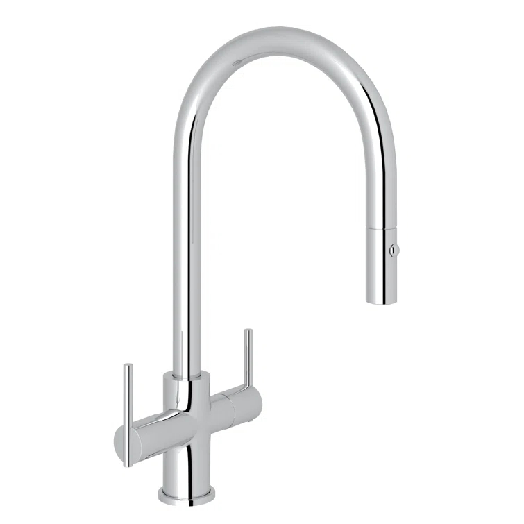 Pirellone Two Handle Pull-Down Kitchen Faucet