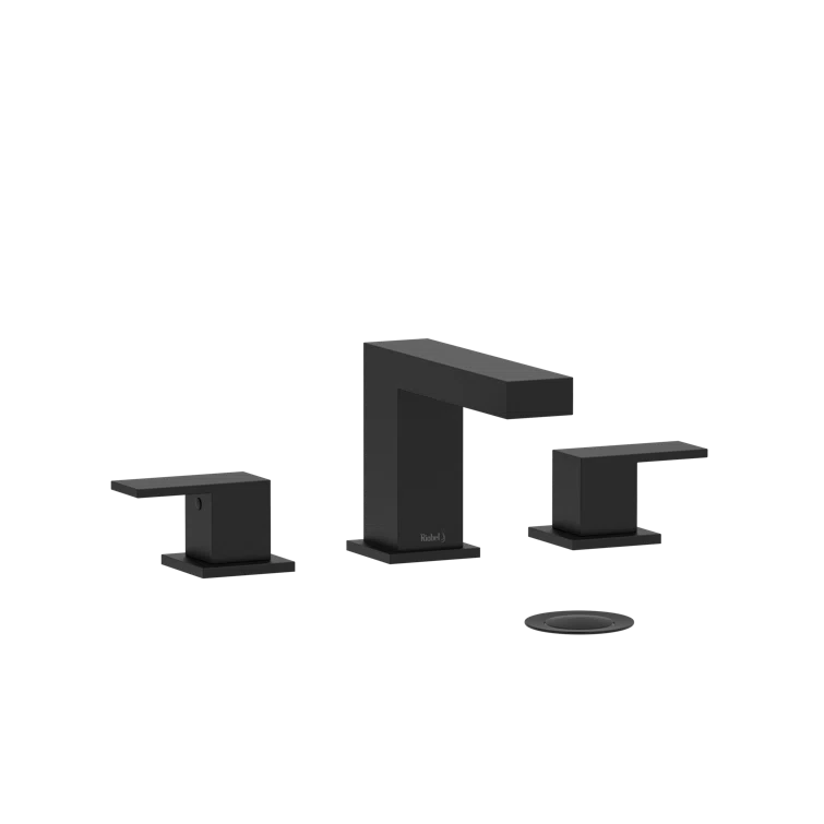Riobel US08BK Kubik Widespread Lavatory Faucet