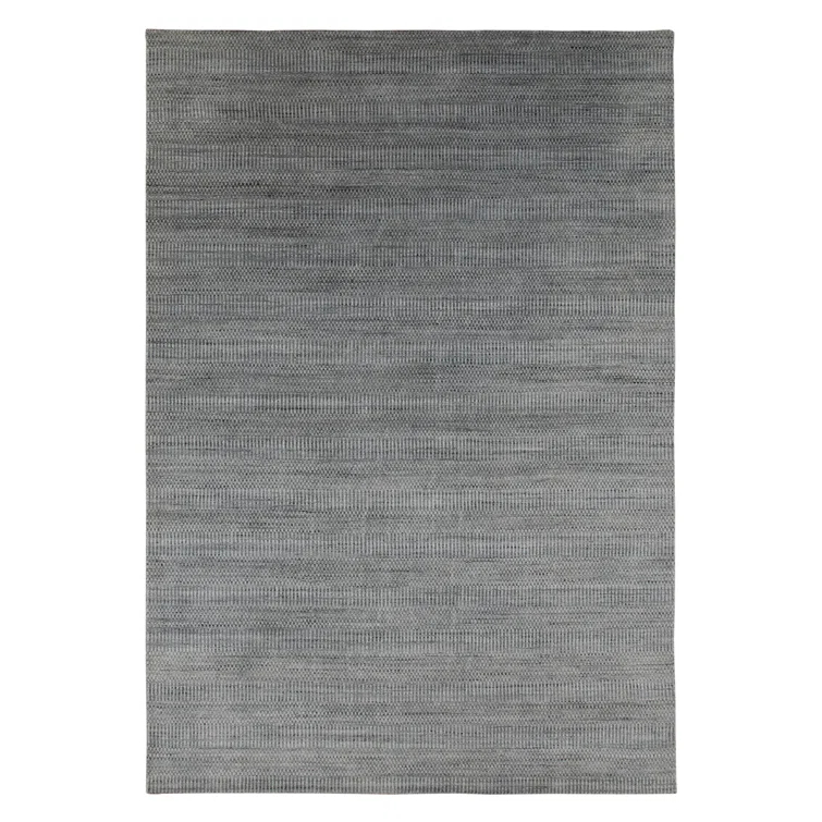 Adamsburg Striped Hand-Woven Gray Area Rug