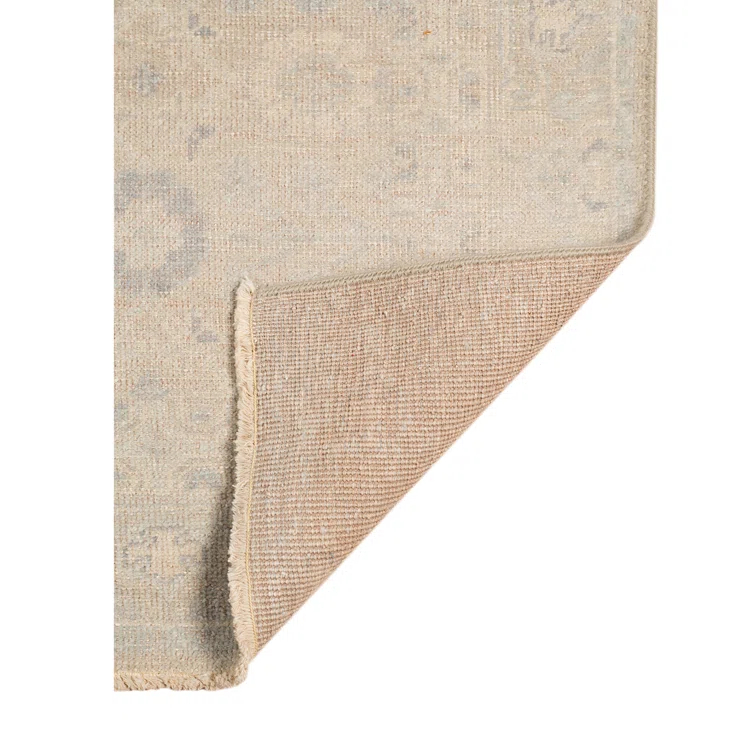 Gray Hand-knotted Wool and Viscose 10' x 14' Area Rug