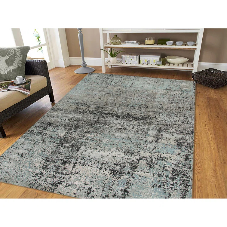 Mystique Abstract Area Rug in Gray