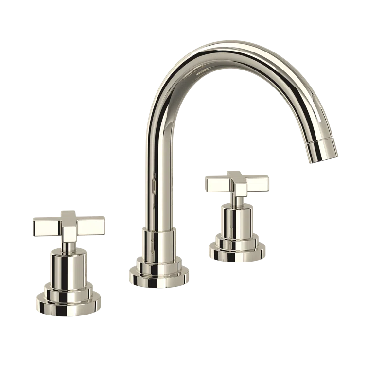 Lombardia Widespread Lavatory Faucet With C-Spout