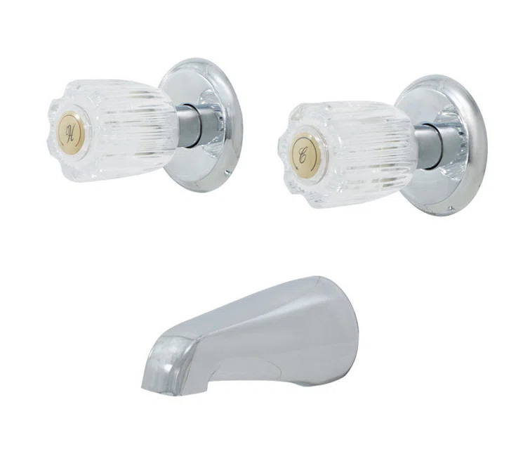 2 Handle Wall Tub Only Faucet