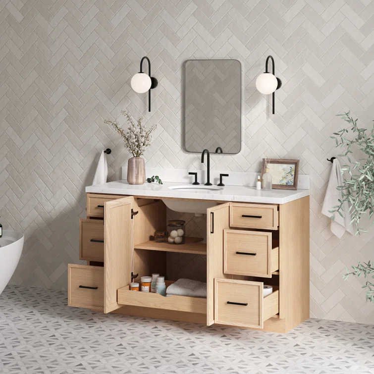 ARIEL Kelley 60 Single Bathroom Vanity Base Only