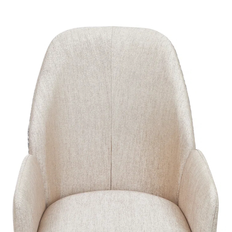 Lisbon Dining Arm Chair - Silken Matte Cream