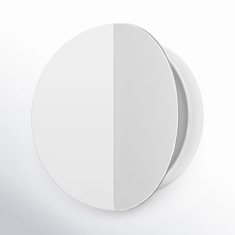 Dottie 7" Circle Polished Nickel Dimmable LED Sconce