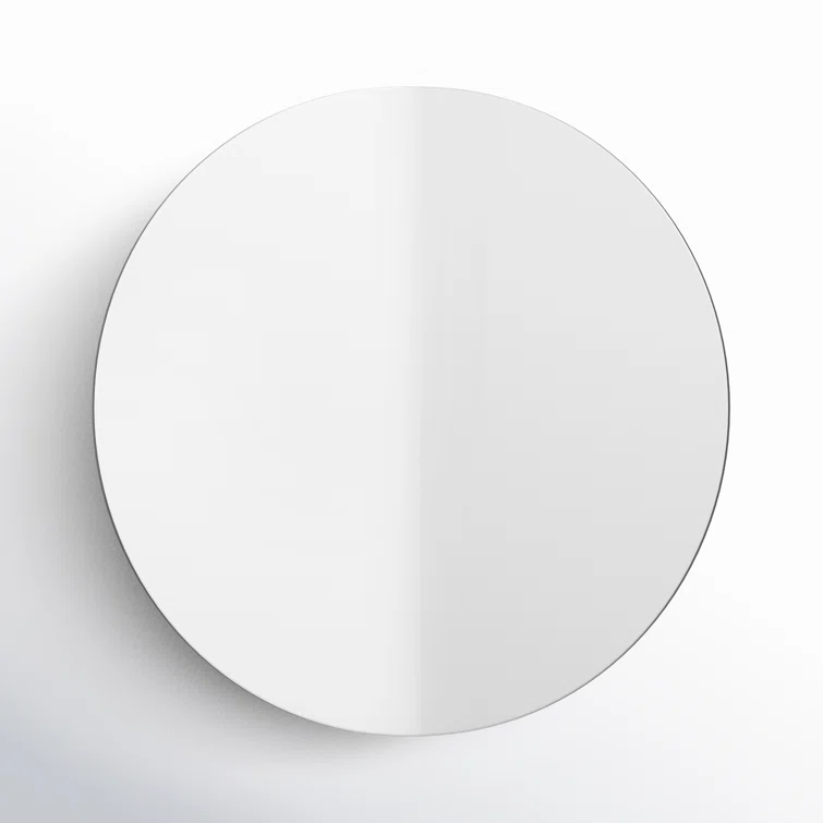 Dottie 7" Circle Polished Nickel Dimmable LED Sconce
