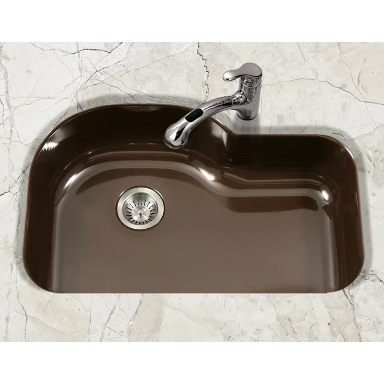 Porcela 31.25'' L Undermount Single Bowl Stainless Steel Kitchen Sink