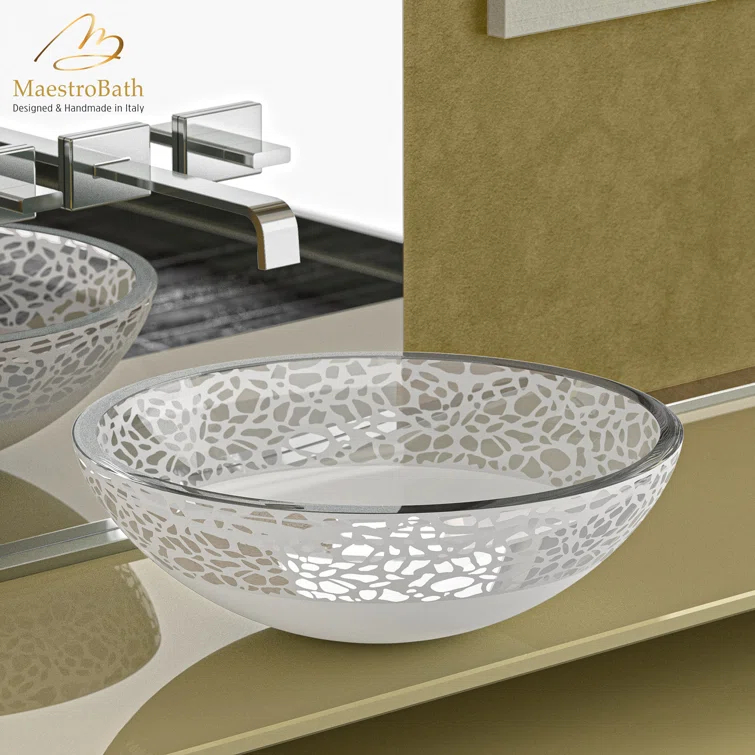Maestro Bath Atelier 16'' Glass Circular Bathroom Sink