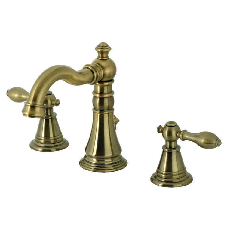 Fauceture FSC19733AL English Classic Widespread Bathroom Faucet, Antique Brass