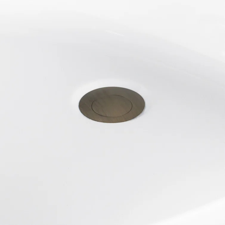 Kingston Brass Aqua Eden 66-Inch Acrylic Rectangular Double Ended Freestanding Tub with Overflow/Drain Assembly