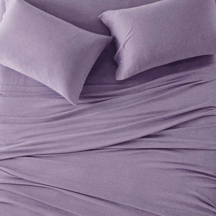 Cotton Blend Jersey Knit All Season Sheet Set