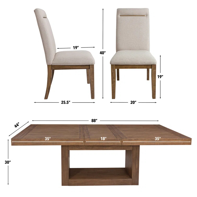 Kameah Extendable Trestle Dining Set