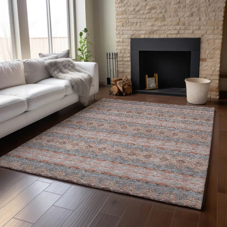 Premium Machine Washable Cerrito Paprika Rug