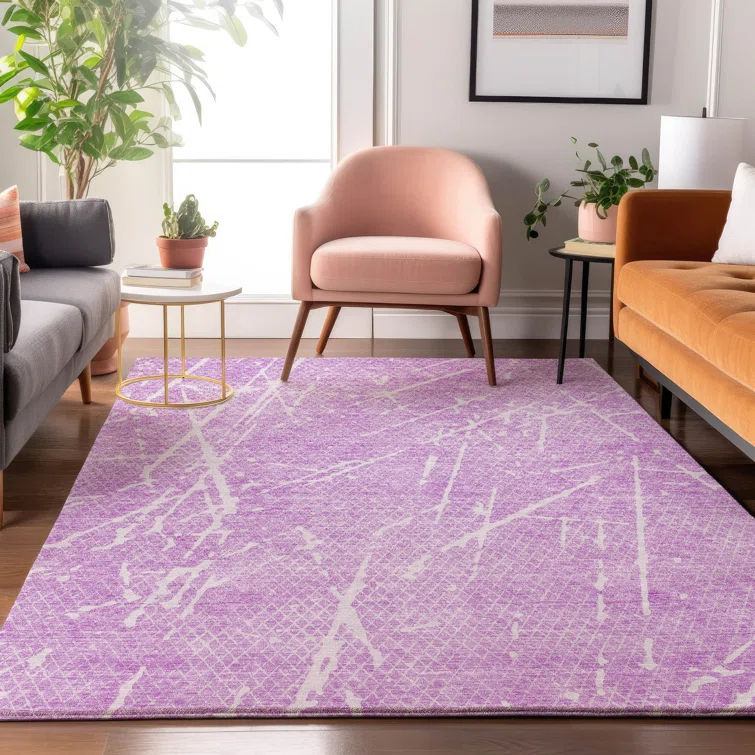 Premium Machine Washable Cerrito Lilac Rug