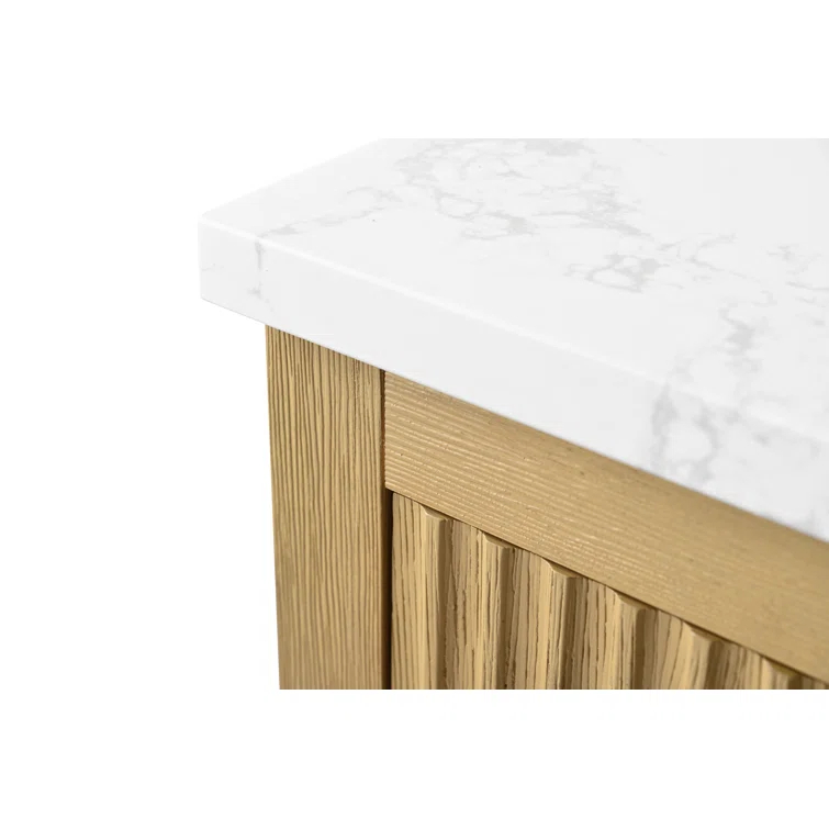 48'' Single Bathroom Vanity with Engineered Marble Top