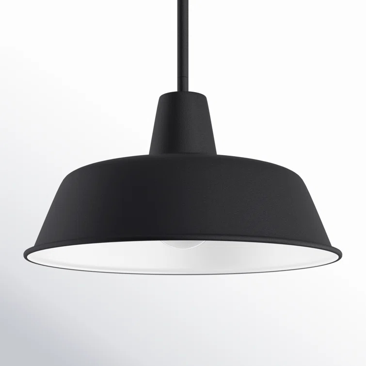 Fisher Outdoor Pendant Light - Black / 14" Dia
