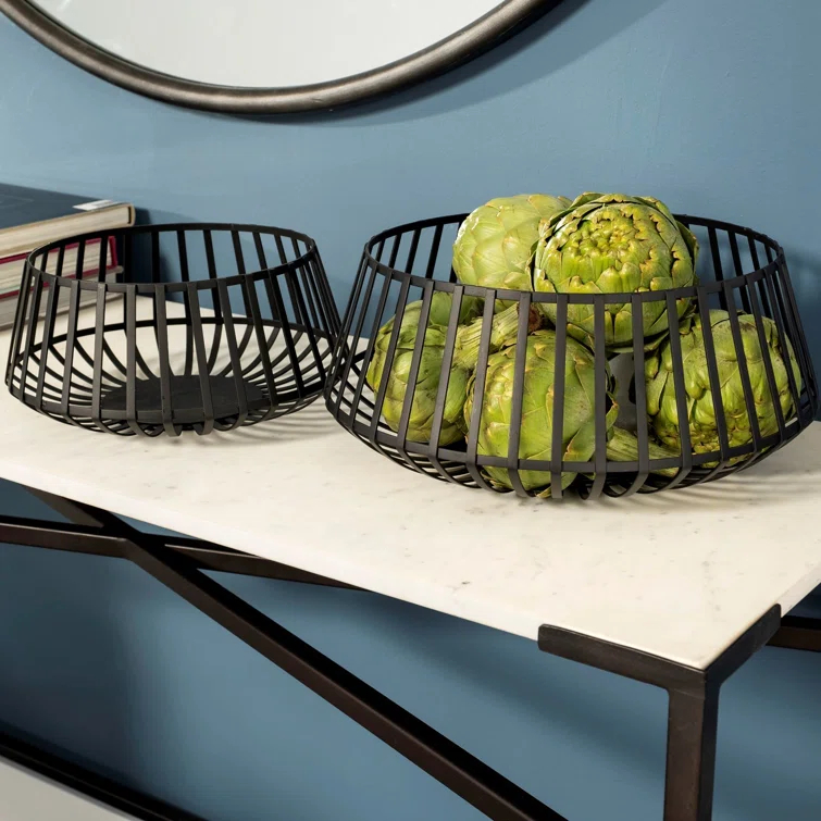 Romilda Metal Decorative Bowl - Set of 2