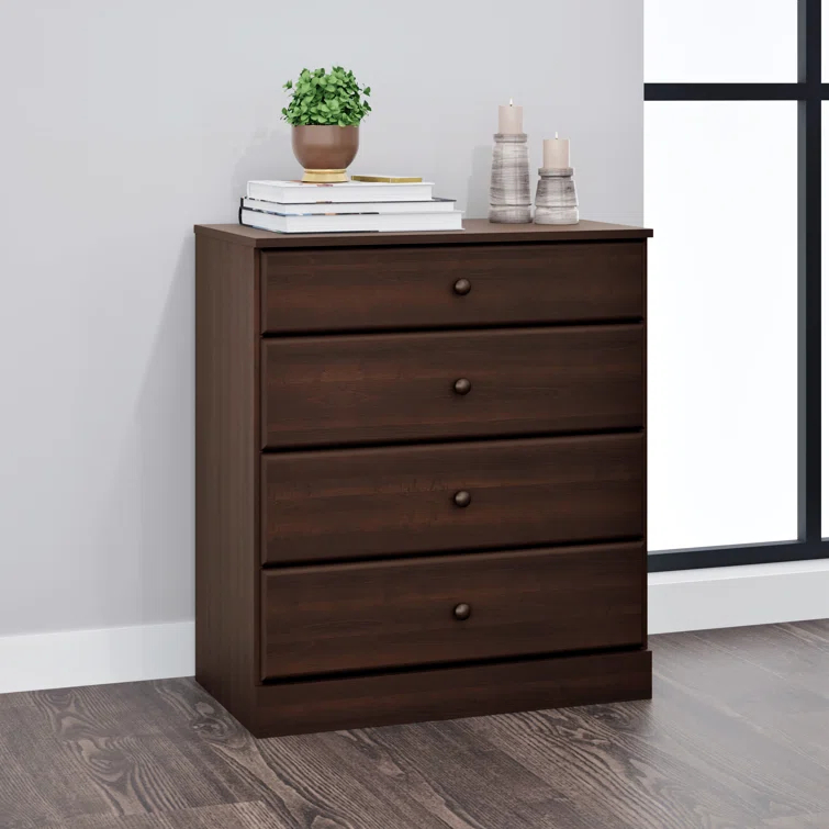 Mcclarrie Simplistic 4 Drawer 30" W Dresser