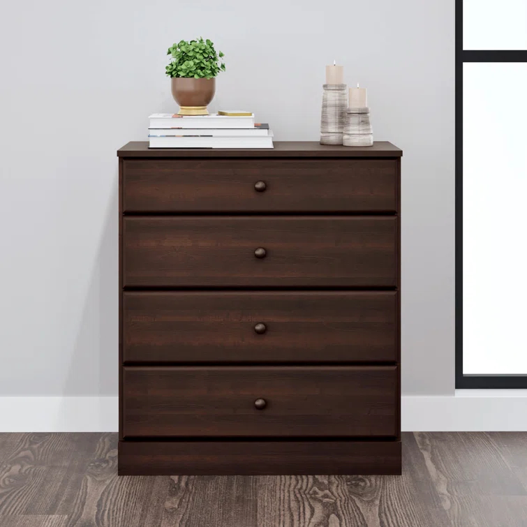Mcclarrie Simplistic 4 Drawer 30" W Dresser