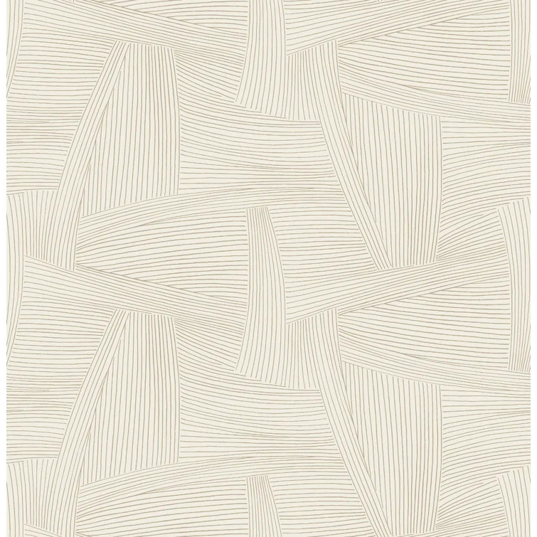 A-Street Prints Reid Black Woven Geometric Wallpaper | Perigold