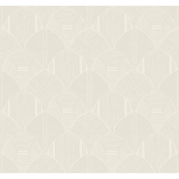 A-Street Prints Meyberg Silver Geometric Wallpaper | Perigold