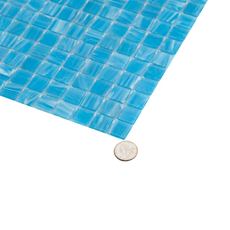 Celestial 0.8" x 0.8" Glass Grid Mosaic Wall & Floor Tile