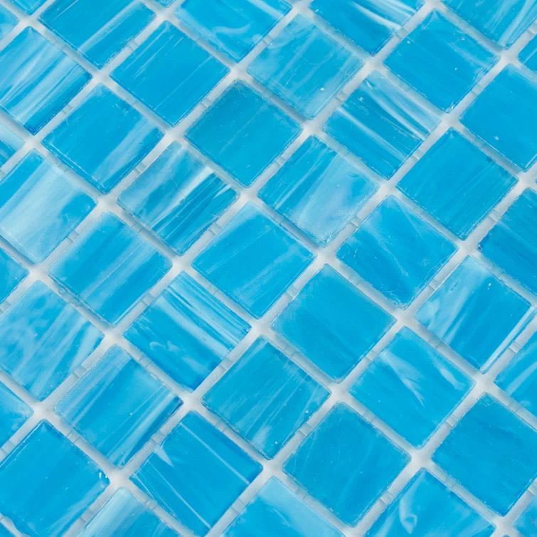Celestial 0.8" x 0.8" Glass Grid Mosaic Wall & Floor Tile