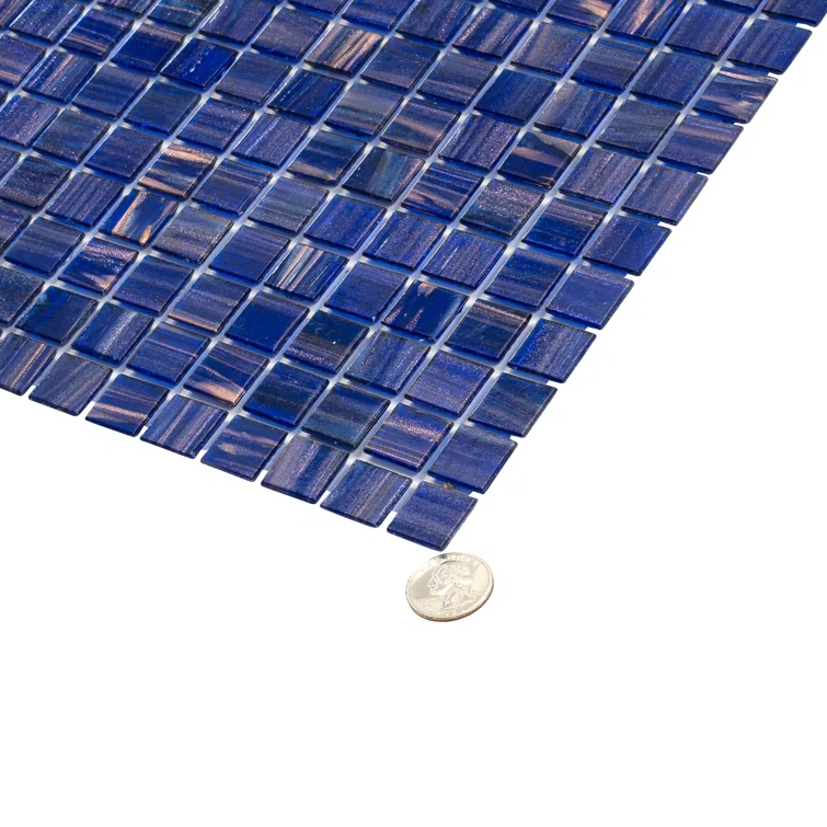 Celestial 0.8" x 0.8" Glass Grid Mosaic Wall & Floor Tile
