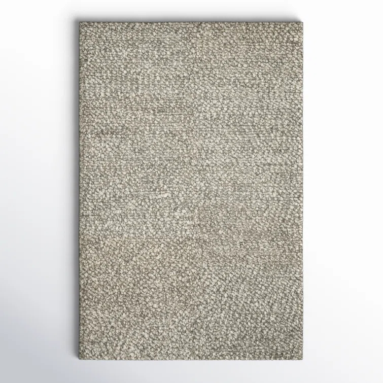 Handmade Stone Solid Wool Rectangular Rug 24" x 36"