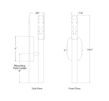 Rousseau Polished Nickel Outdoor LED Bath Sconce