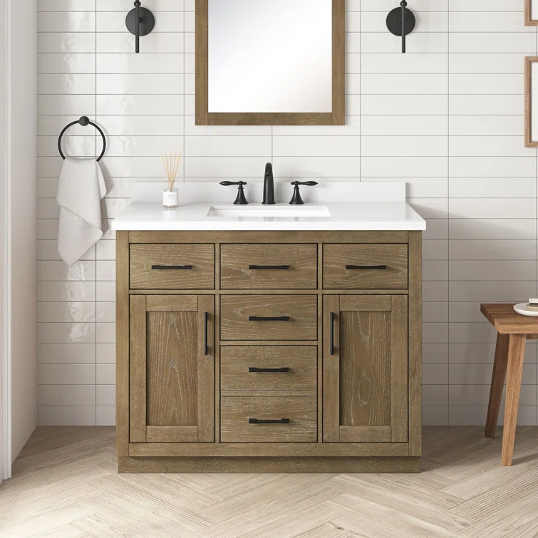 OVE Decors Bailey 42" Single Bathroom Vanity with Premium Countertop