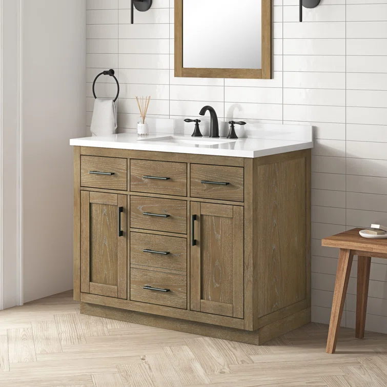 OVE Decors Bailey 42" Single Bathroom Vanity with Premium Countertop