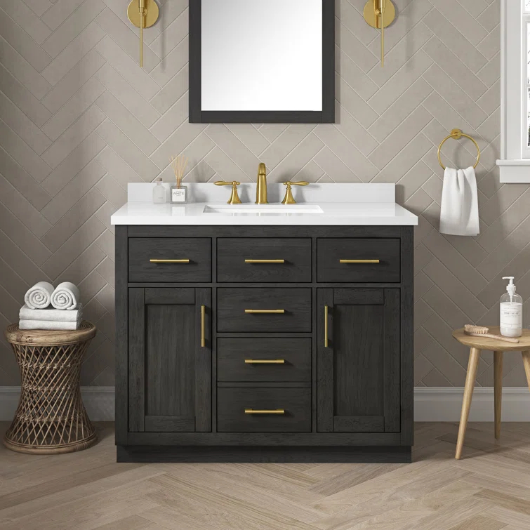 OVE Decors Bailey 42" Single Bathroom Vanity with Premium Countertop