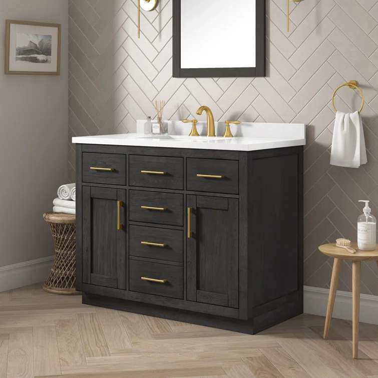 OVE Decors Bailey 42" Single Bathroom Vanity with Premium Countertop