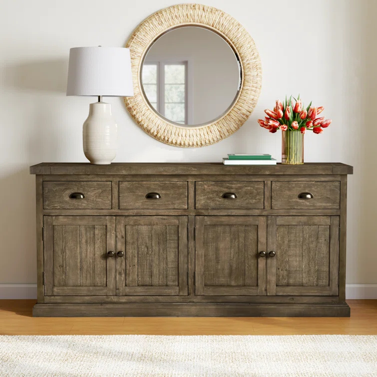 Kinston 74" Wide Solid Wood Sideboard
