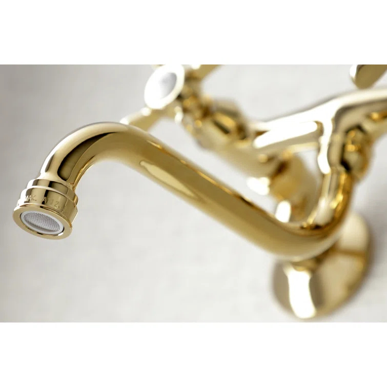 Kingston Brass Essex Two-Handle 2-Hole Wall Mount Bathroom Faucet