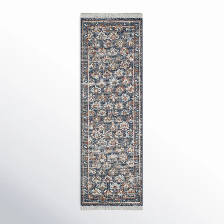 Birch Lane™ Hand Knotted Wool Floral Rug